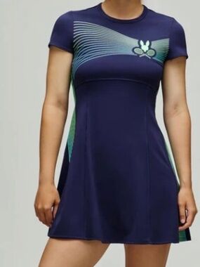 NWT Psycho Bunny x Tennis Canada National Bank Open Ball Crew Dress S